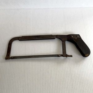 Vintage Hand Saw Display Piece Wood Handle Decorative Home Garage Decor
